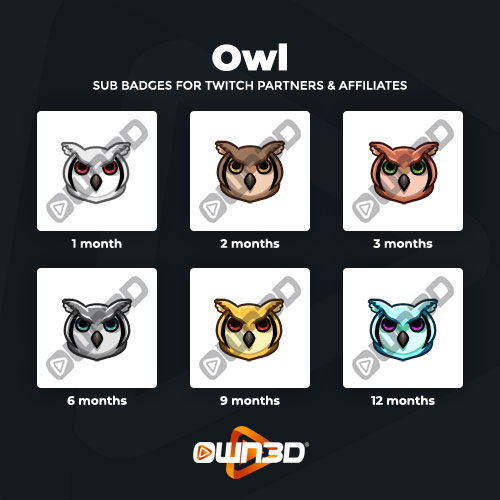 Twitch Badges by Anslea on Dribbble