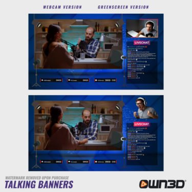Talkshow Talking Screens / Overlays / Banners