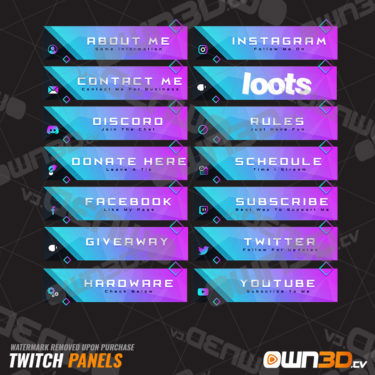 Destiny 2 Titan X15 Twitch Panels 