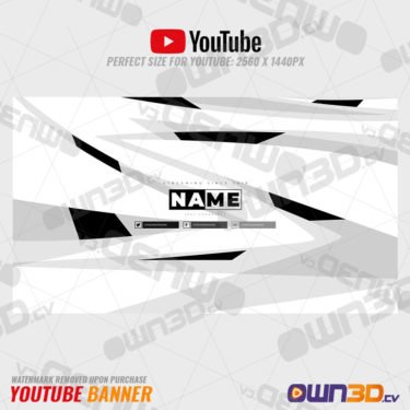 Black White YouTube Banner
