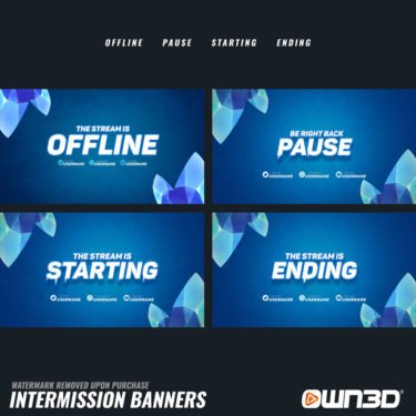 Zero Absolu Gaming Banner-Offline e Abertura-/ Pausa- e Telas Finais