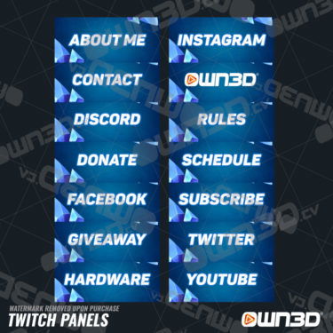 Zero Absolu Gaming Twitch Panels - OWN3D